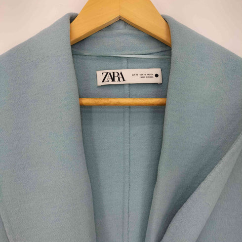 ザラ ZARA ウール混 ショールカラー オーバー チェスターコート レディース import:XS